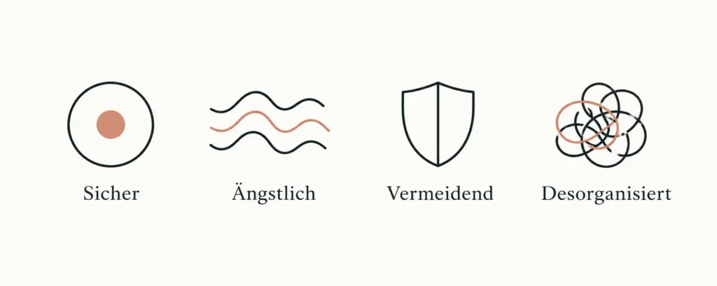 Die vier Bindungsstile im Überblick