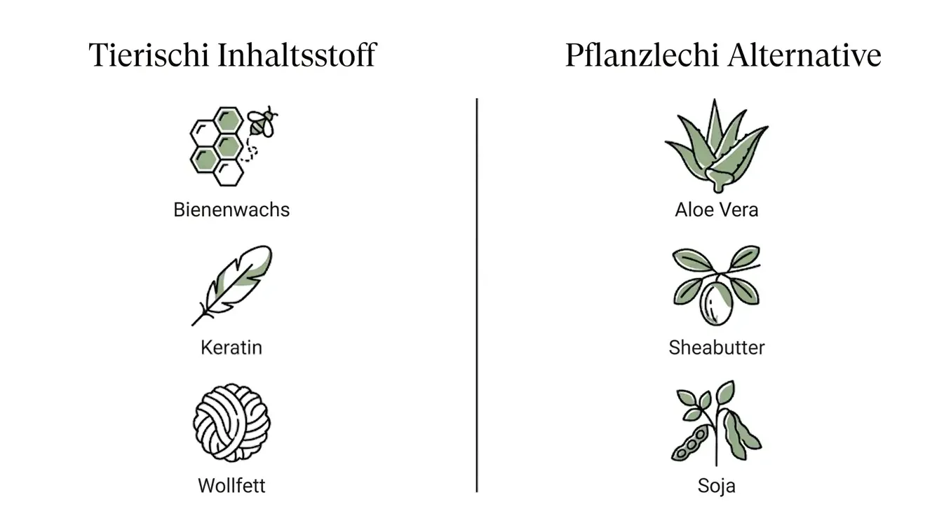 Häufige tierische Inhaltsstoffe in Kosmetik und ihre pflanzlichen Alternativen